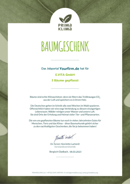 Baumgeschenk - YourFirm