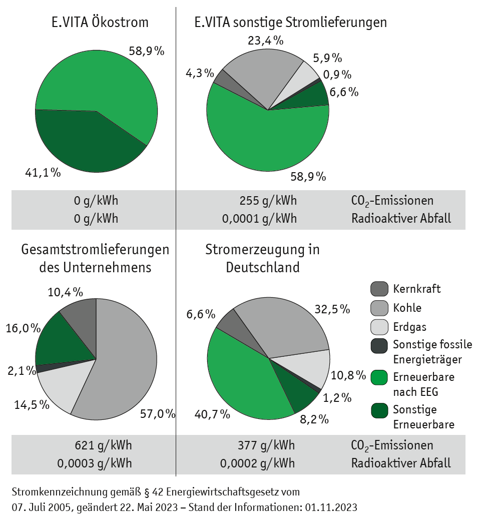 Strom Zusammensetzung 2023