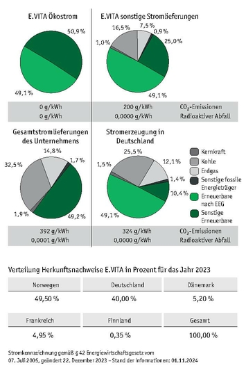 Strom Zusammensetzung 2024